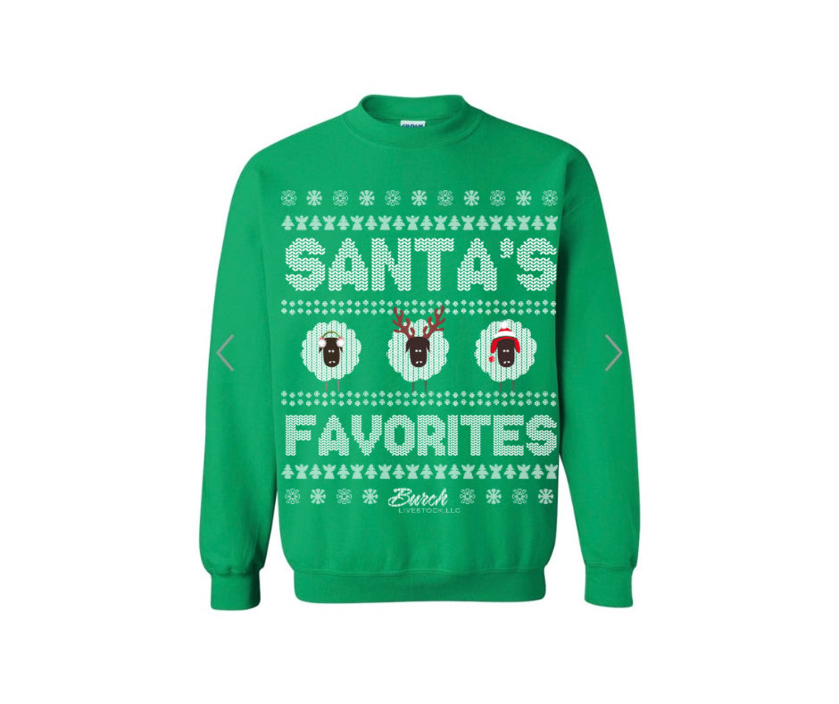 Santas Favorites Gildan Unisex Heavy Blend Crewneck Sweatshirt