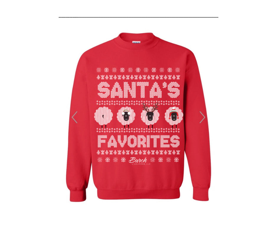 Santas Favorites Gildan Unisex Heavy Blend Crewneck Sweatshirt