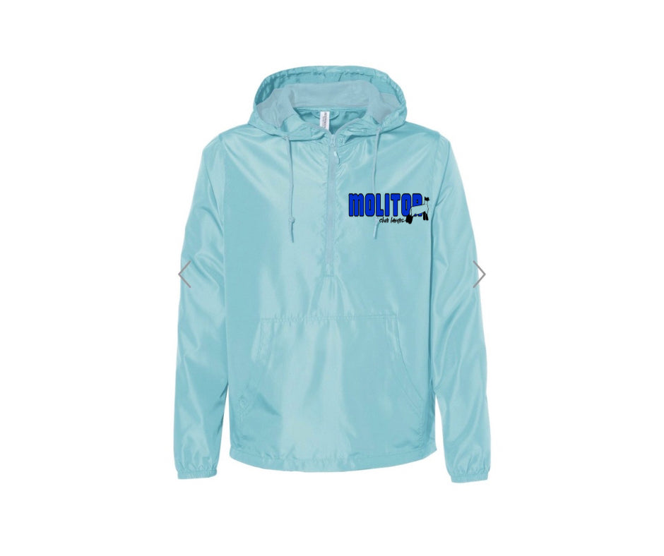 Independent Trading Co. Unisex Lightweight Quarter-Zip Windbreaker Pullover Jacket - Molitor